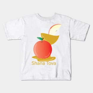 Rosh Hashanah Greeting SHANA TOVA Kids T-Shirt